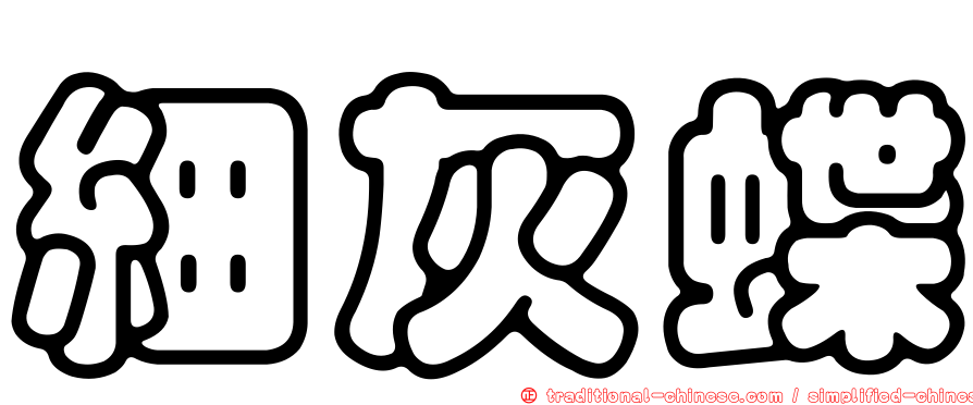 細灰蝶