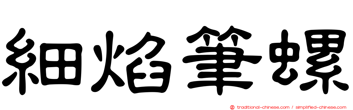 細焰筆螺
