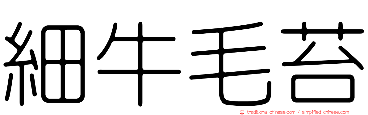 細牛毛苔