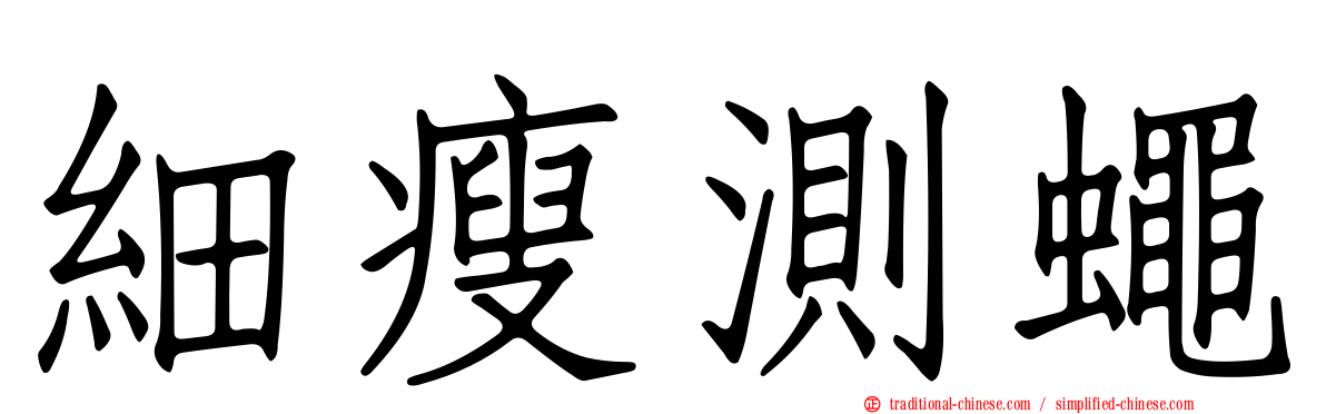 細瘦測蠅