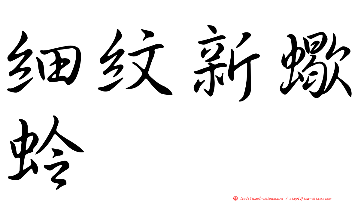 細紋新蠍蛉