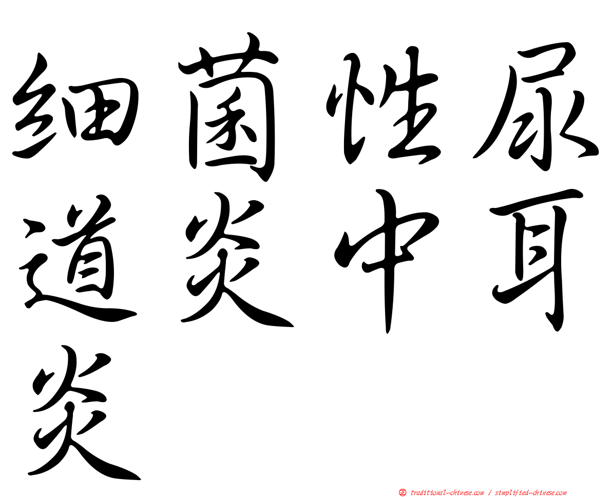 細菌性尿道炎中耳炎