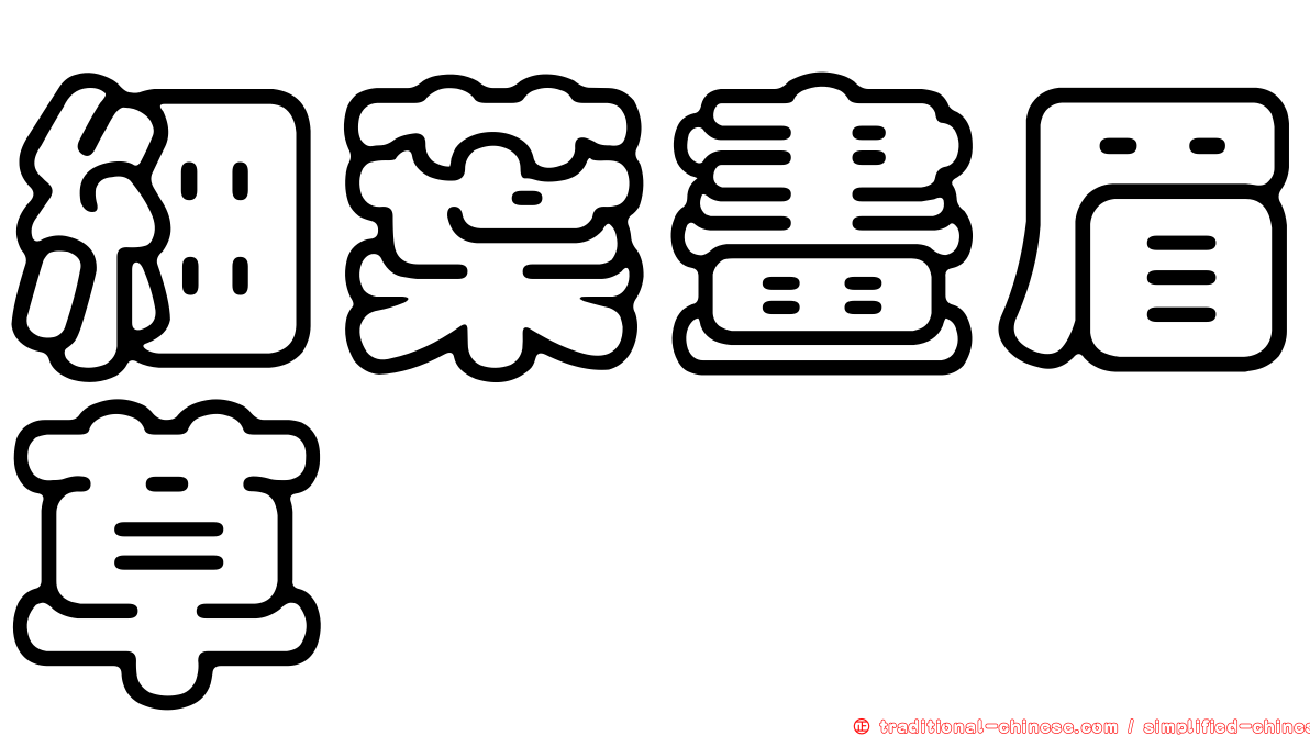 細葉畫眉草