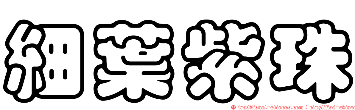 細葉紫珠