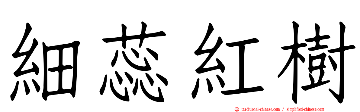 細蕊紅樹