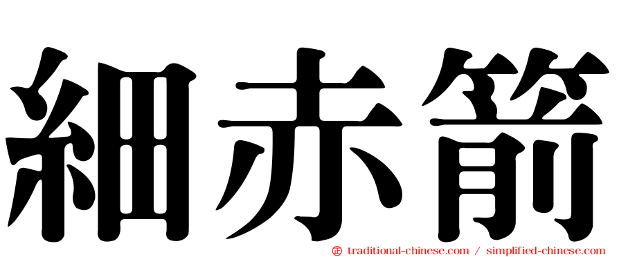 細赤箭