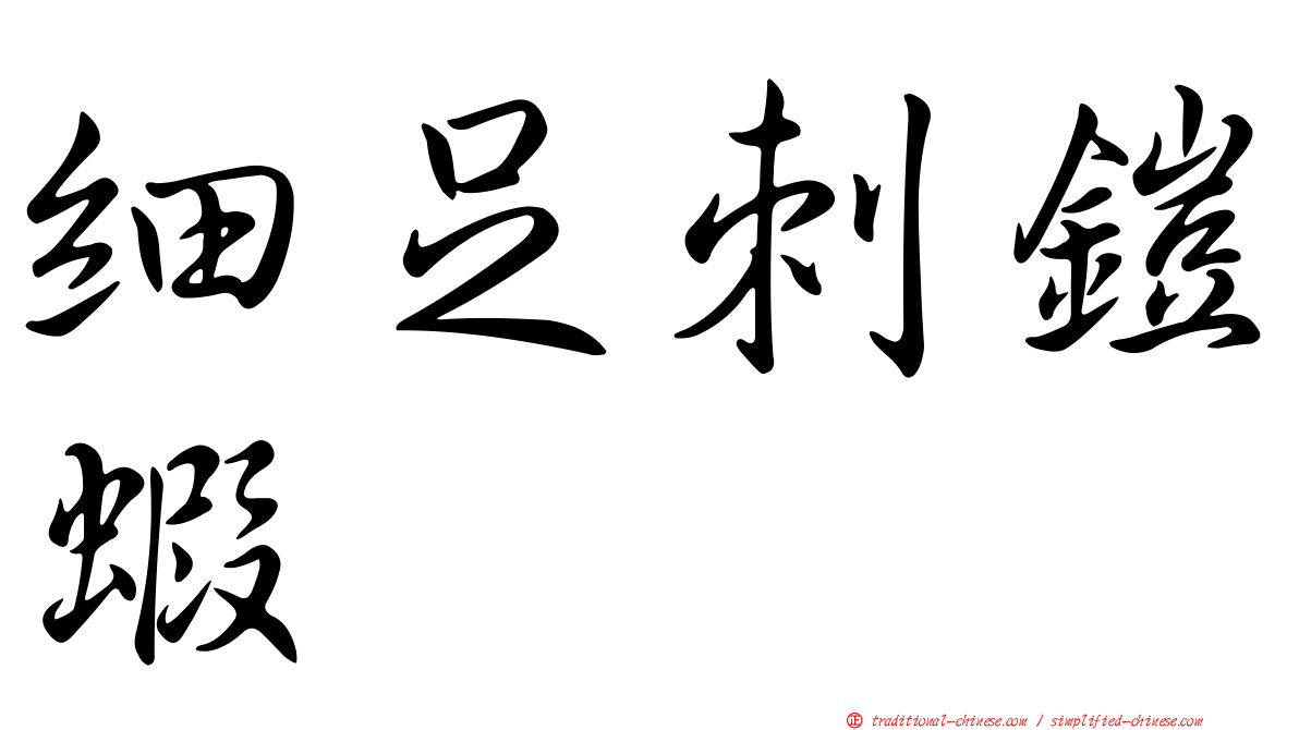 細足刺鎧蝦