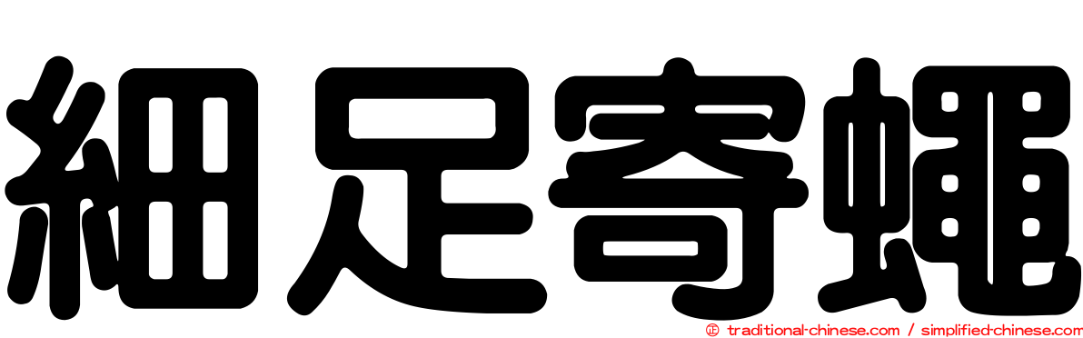 細足寄蠅