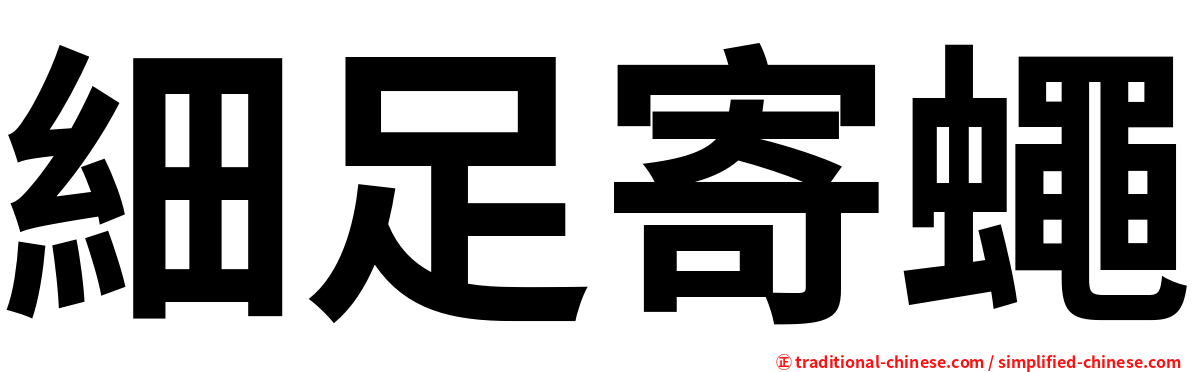 細足寄蠅