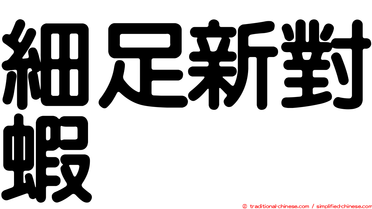 細足新對蝦