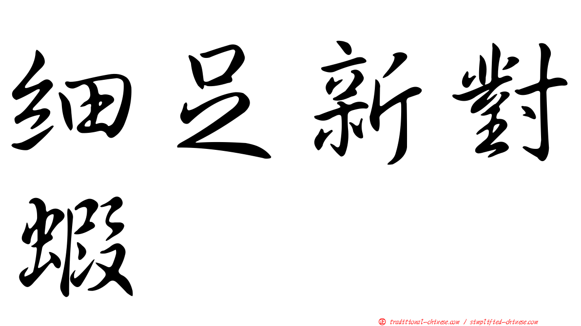 細足新對蝦