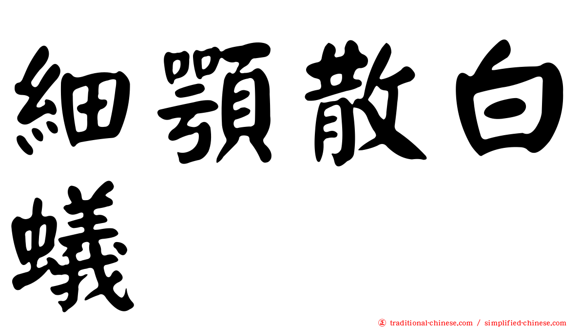細顎散白蟻