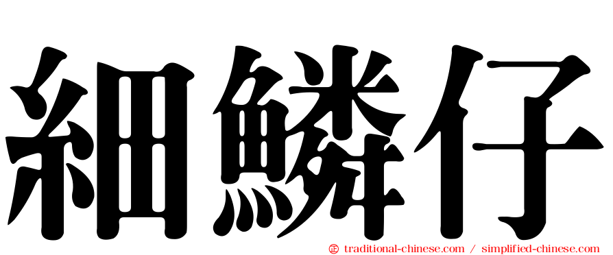 細鱗仔