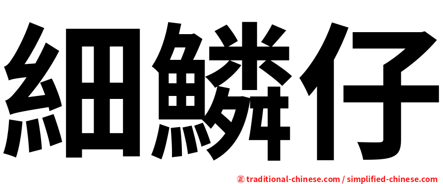 細鱗仔
