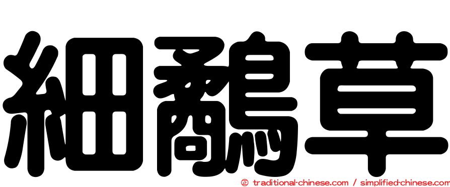 細鷸草