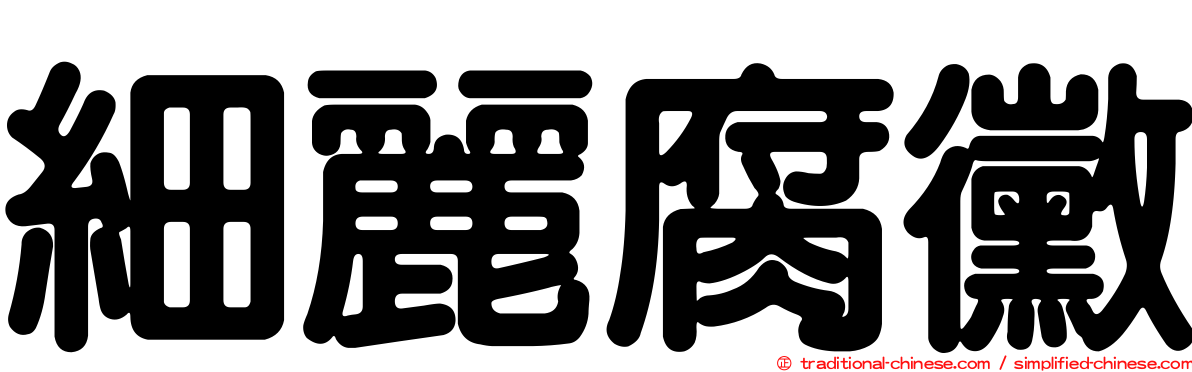 細麗腐黴