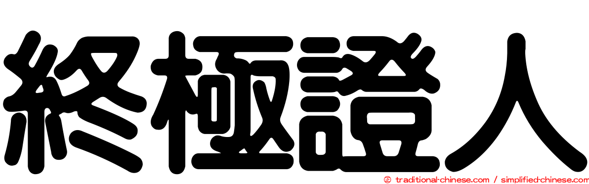 終極證人