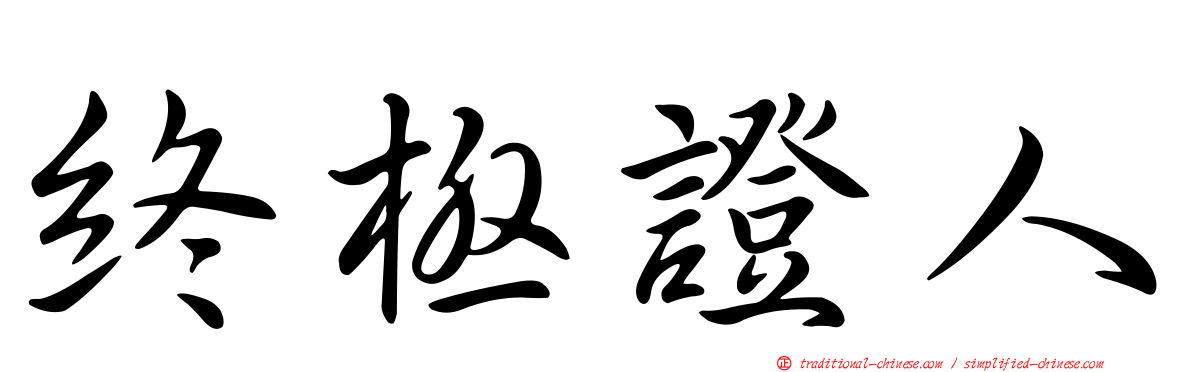 終極證人
