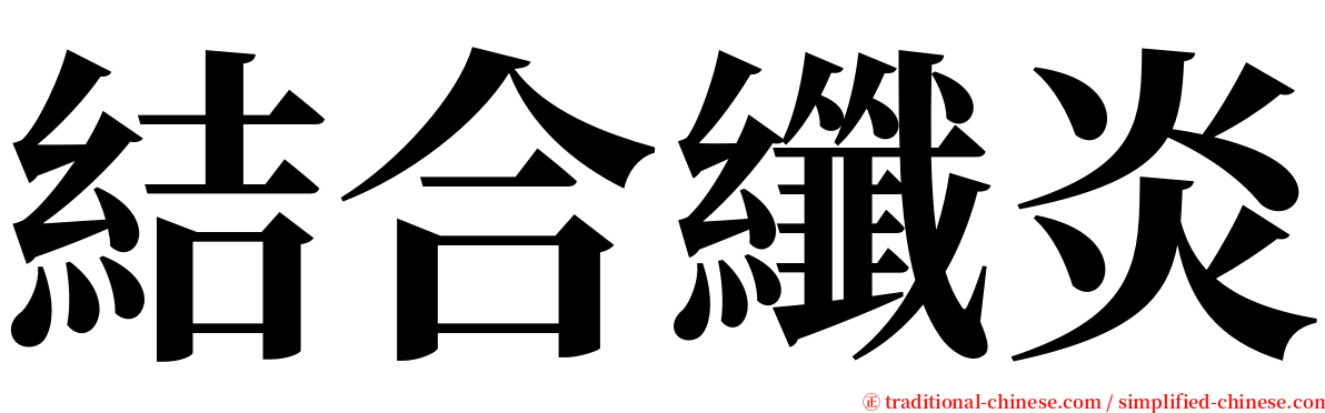 結合纖炎 serif font