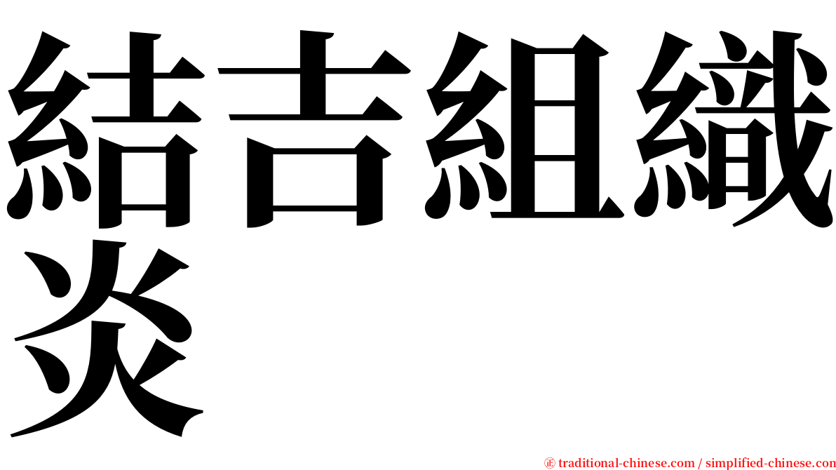 結吉組織炎 serif font