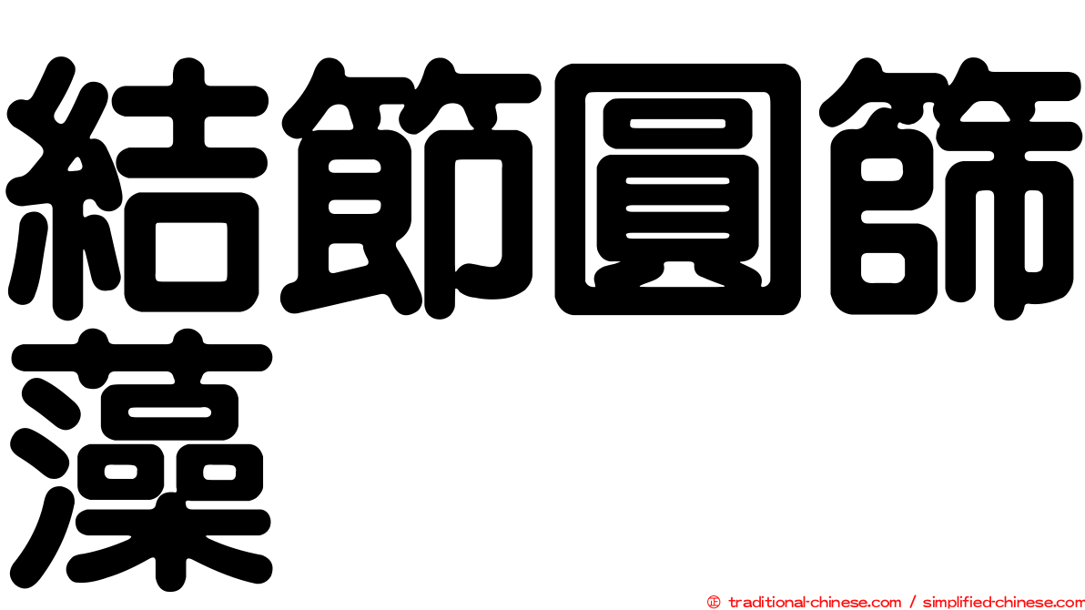 結節圓篩藻