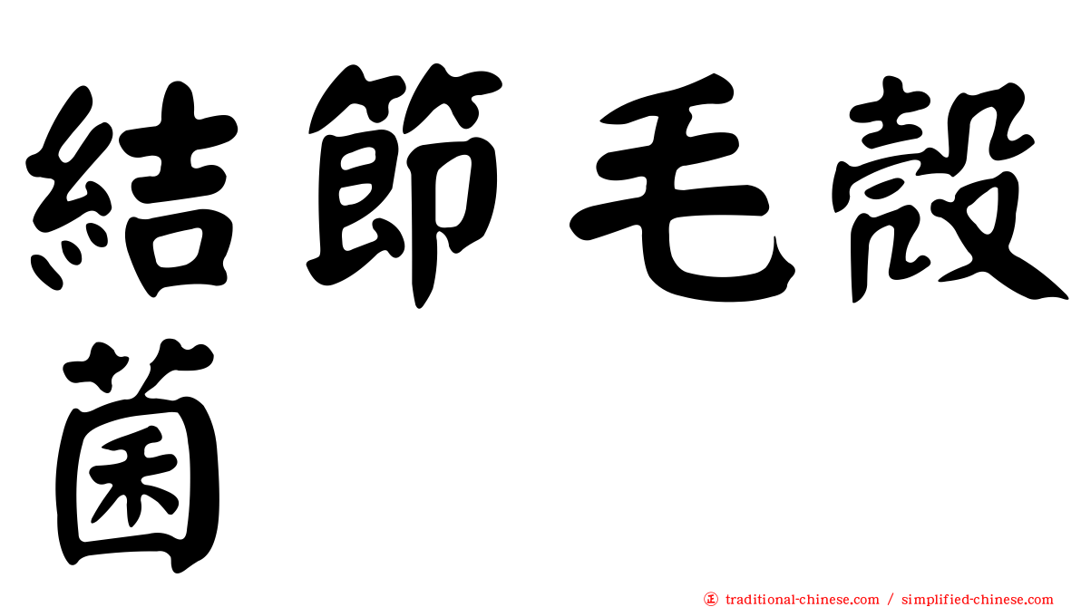 結節毛殼菌