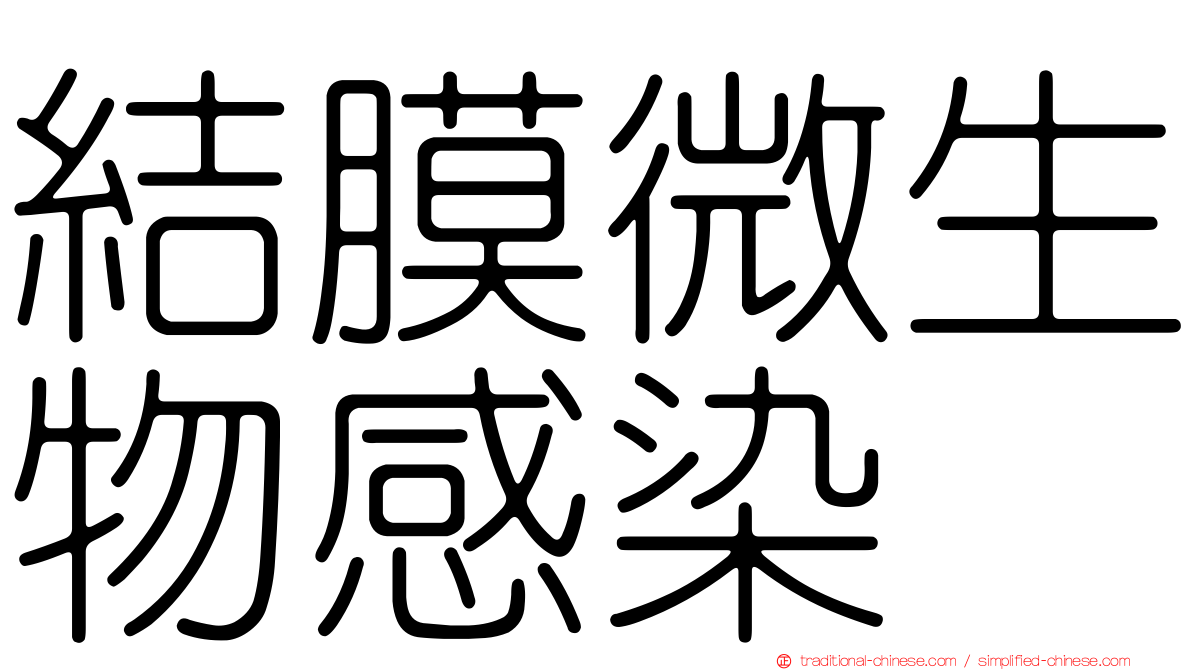 結膜微生物感染