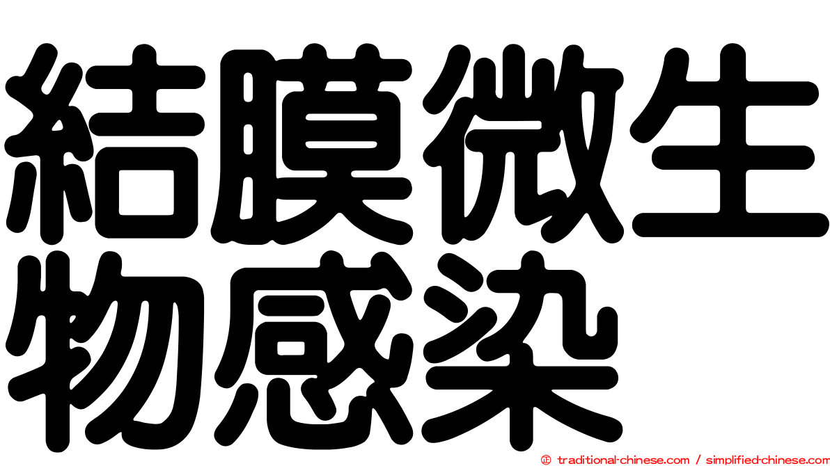 結膜微生物感染