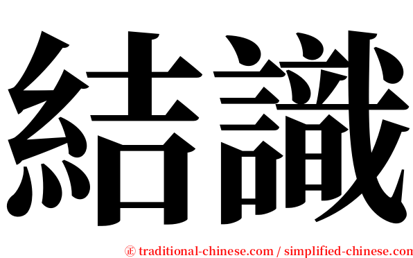 結識 serif font