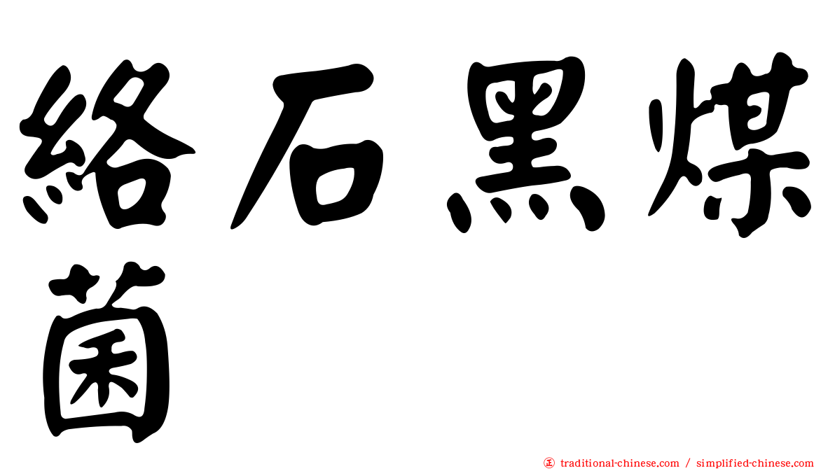 絡石黑煤菌