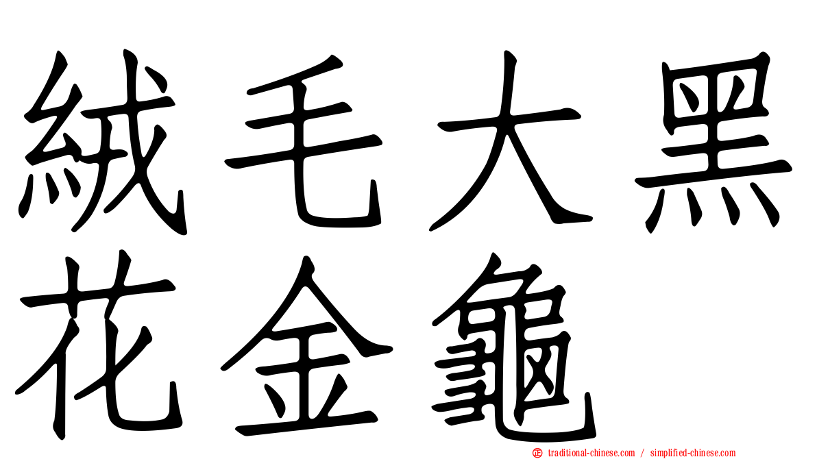 絨毛大黑花金龜