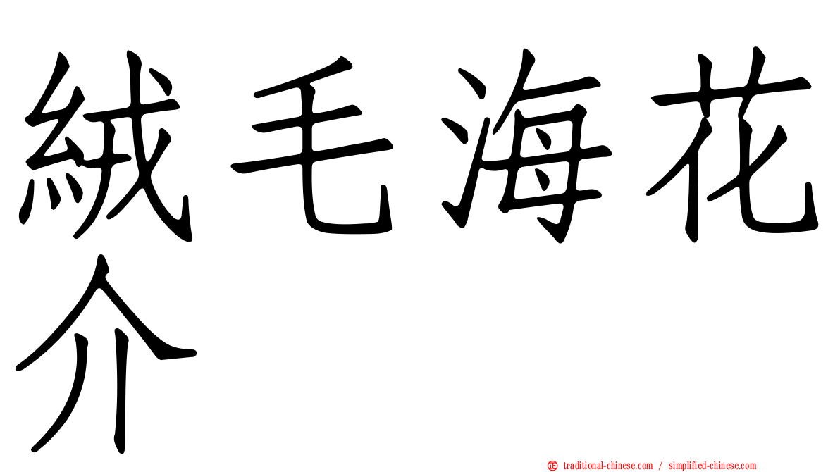 絨毛海花介