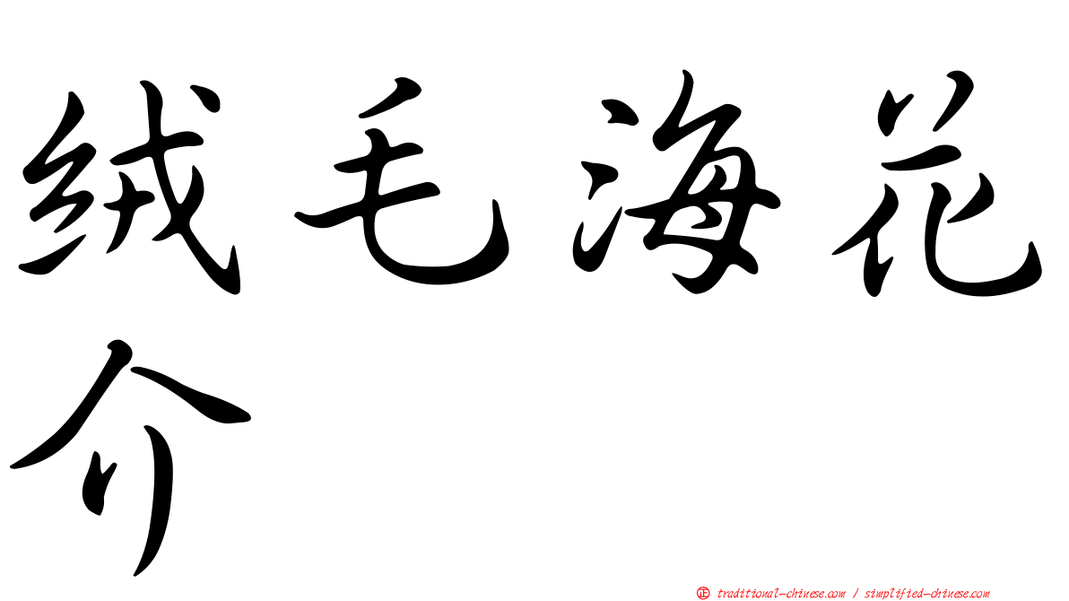 絨毛海花介