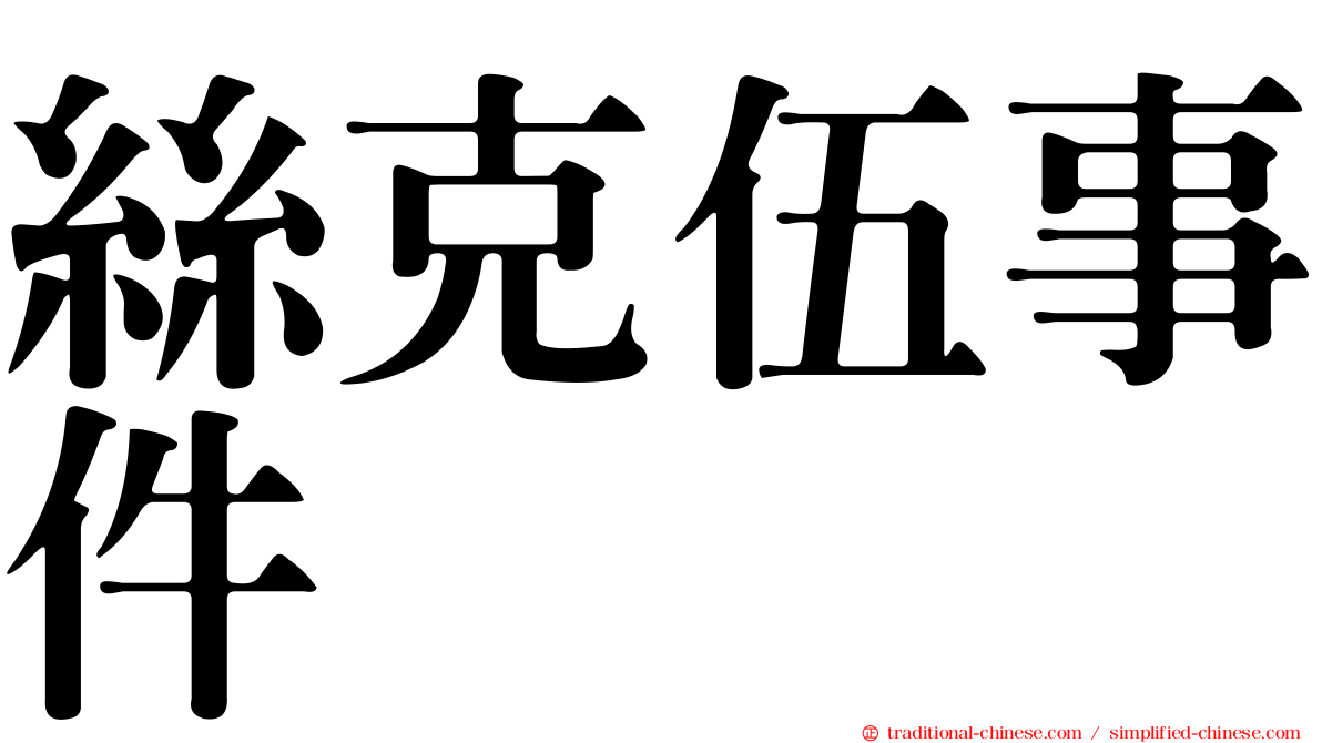 絲克伍事件