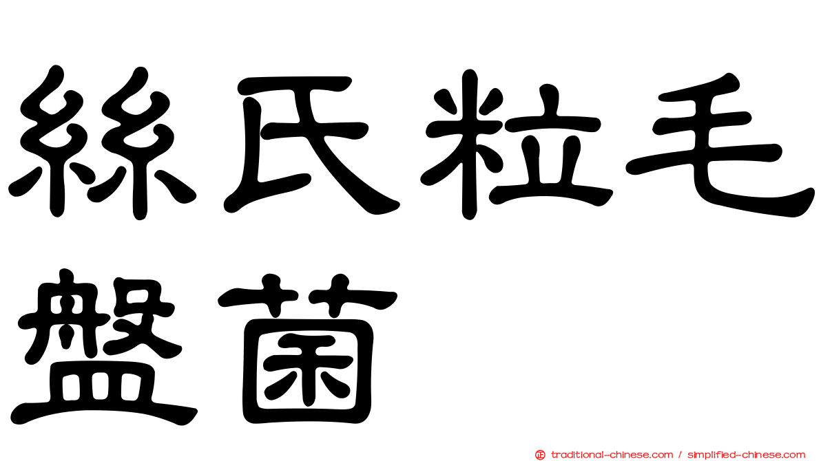 絲氏粒毛盤菌