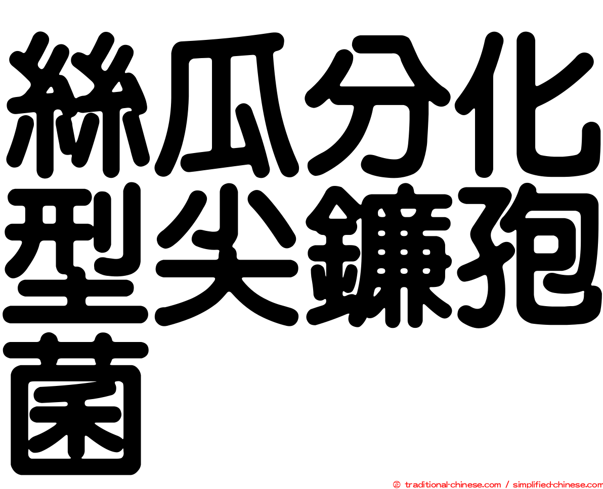 絲瓜分化型尖鐮孢菌