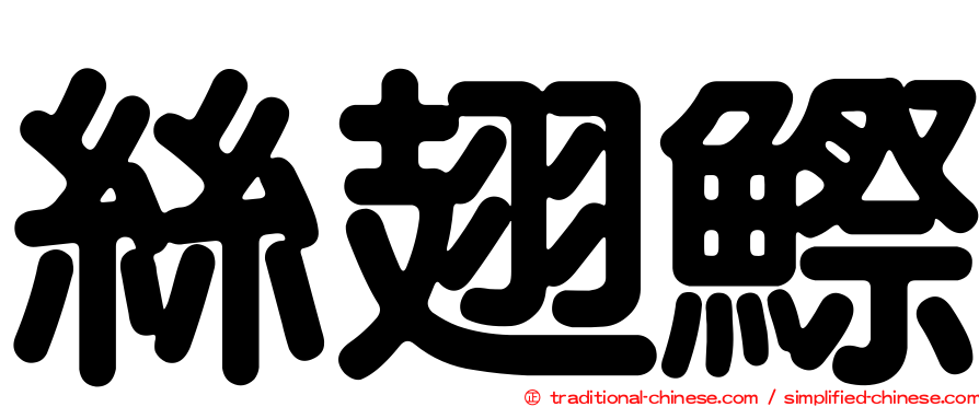 絲翅鰶