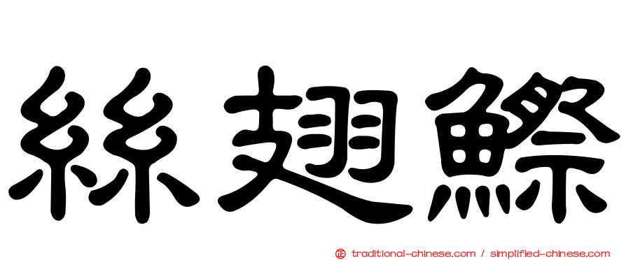 絲翅鰶