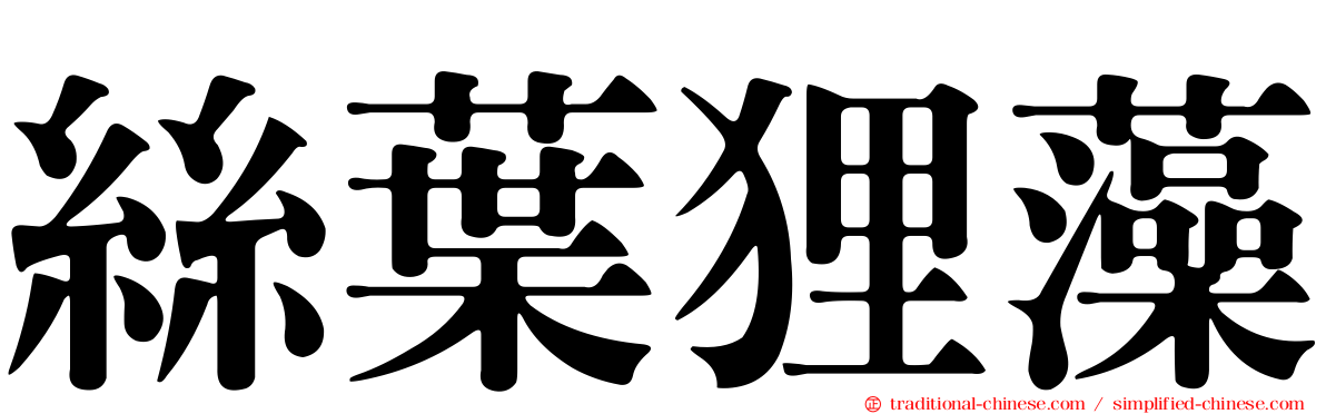 絲葉狸藻