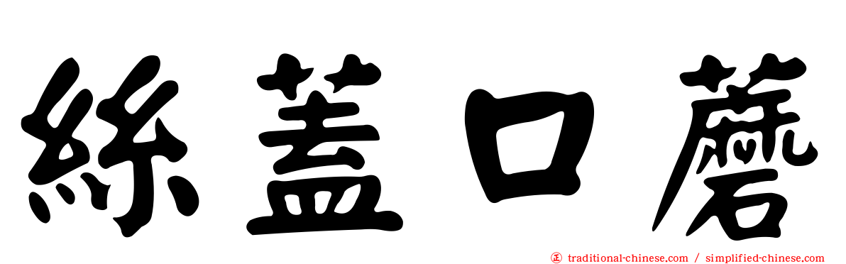 絲蓋口蘑