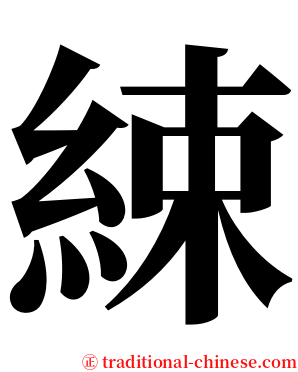 綀 serif font
