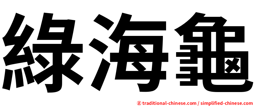 綠海龜