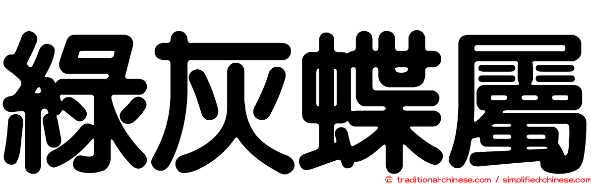 綠灰蝶屬