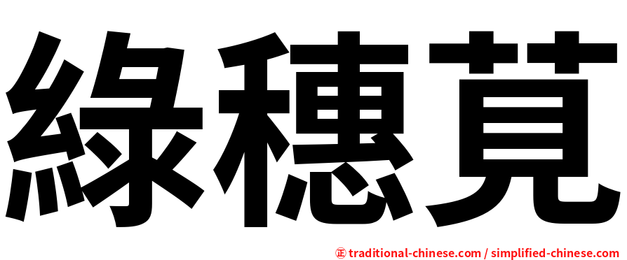 綠穗莧