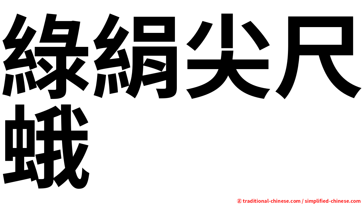 綠絹尖尺蛾