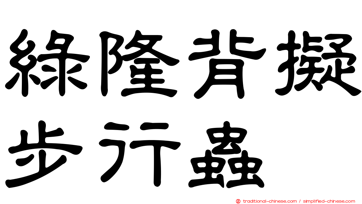 綠隆背擬步行蟲