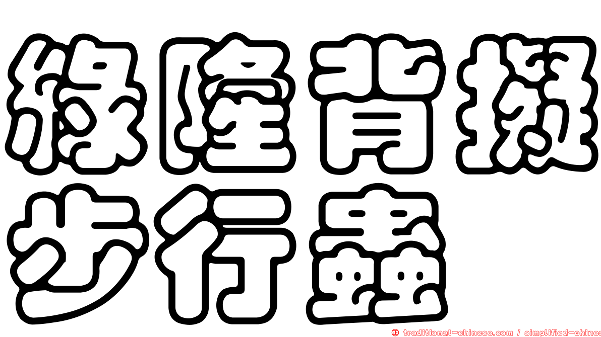 綠隆背擬步行蟲