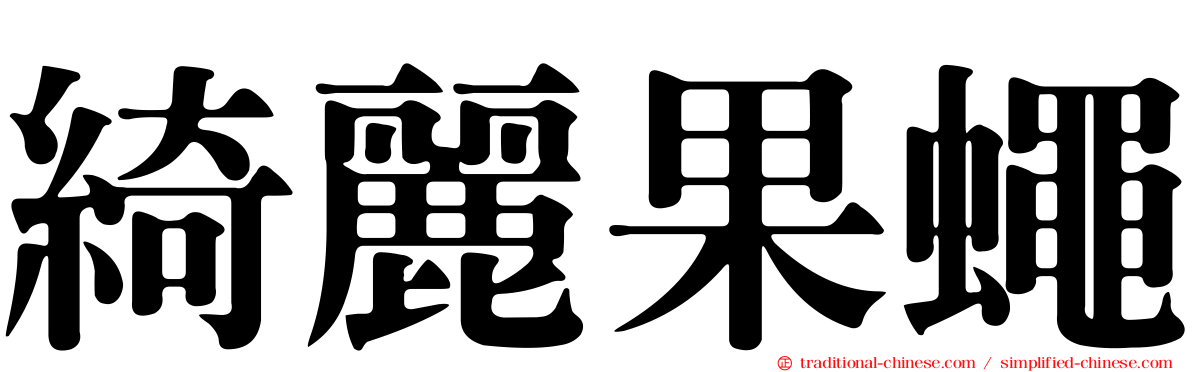 綺麗果蠅