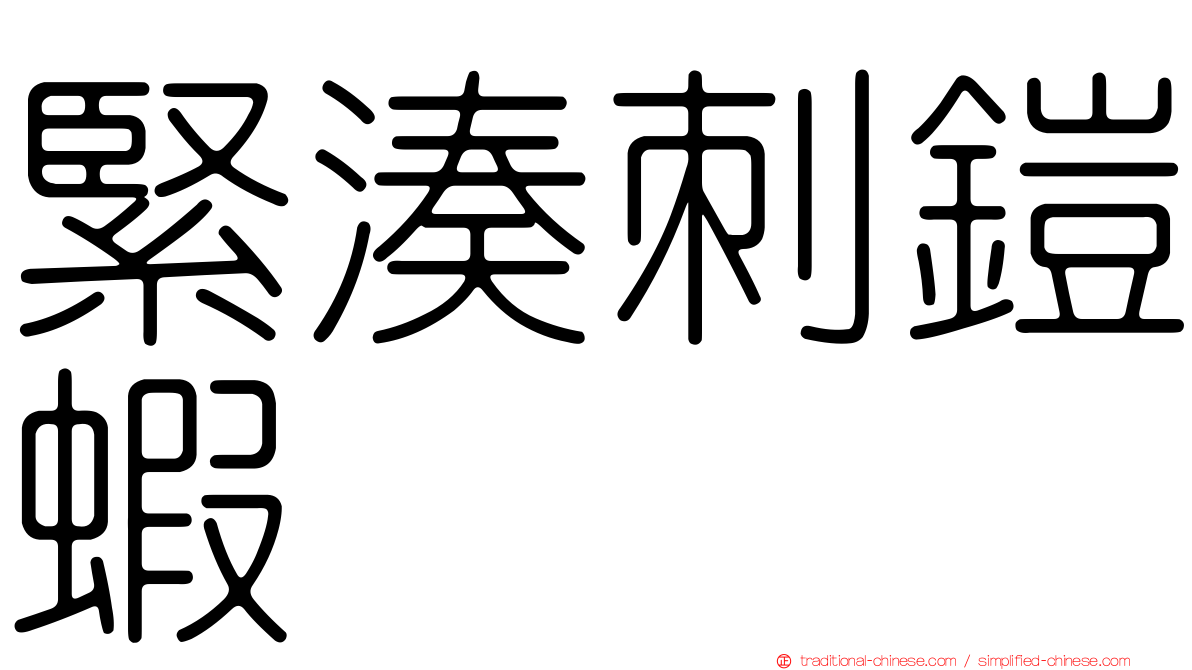 緊湊刺鎧蝦