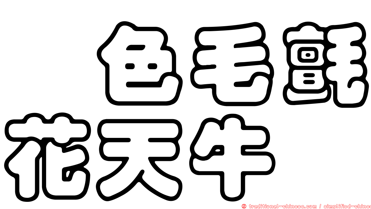 緋色毛氈花天牛